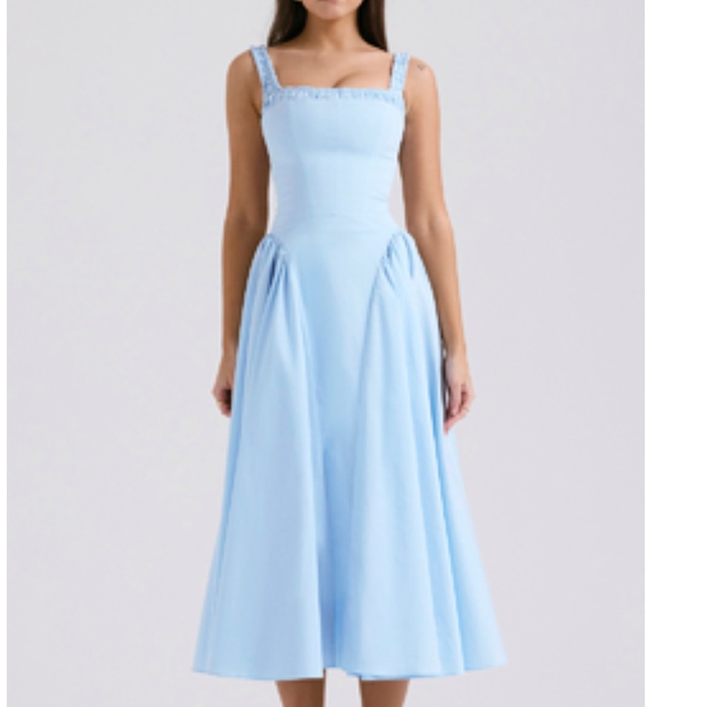House of CB Light Blue Midi Dress